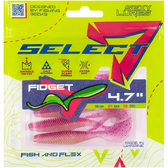 Силікон Select Fidget 4.7" SV23 (5 шт / уп), Длина силикона: 4.7" (11.9 см), Расцветка силикона: SV23, фото , изображение 2